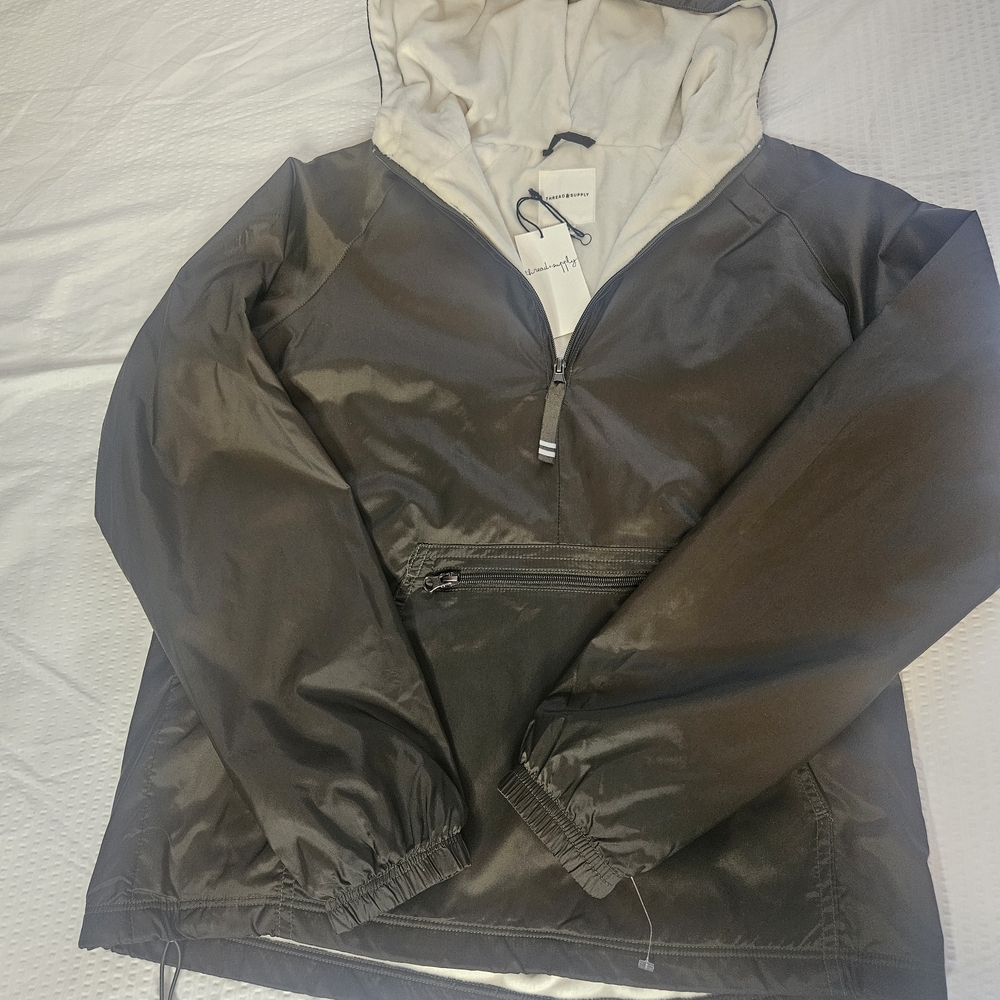 Thread & Supply Olive and White Jacket